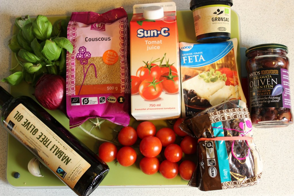 Ingredienser til tomatcouscous